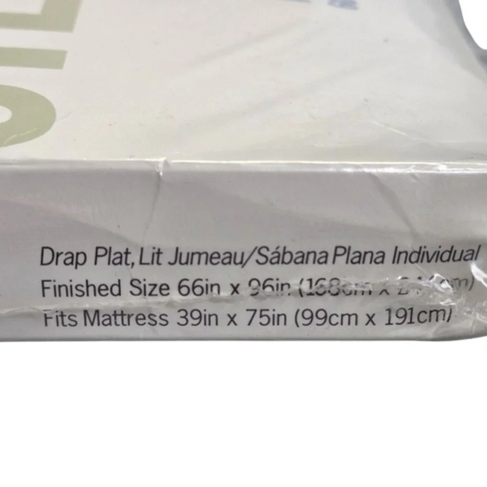 Martha‎ Stewart Twin Flat Bed Sheet Yellow Cottagecore Cotton Blend Vtg New